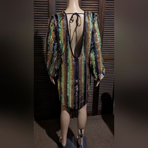 Eva.mendes sequins dress